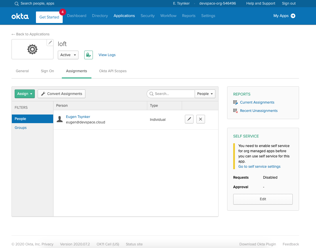 Okta Assign People